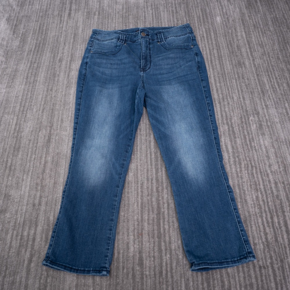 NYDJ Ami Skinny Jeans Womens 10 Blue Excellent High Rise Stretch Denim